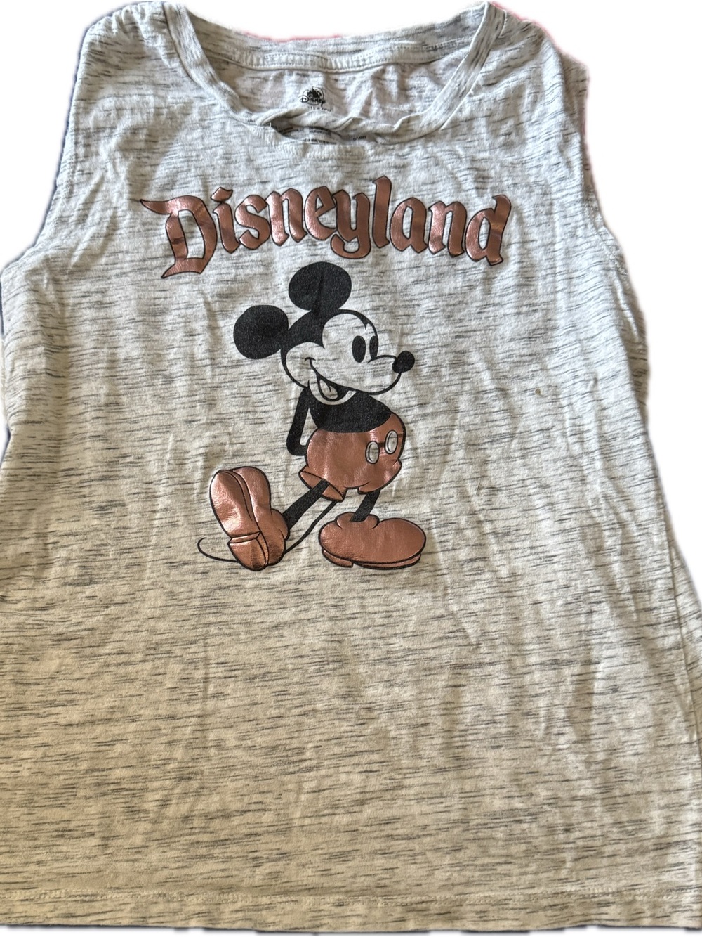 Disney Women’s Mickey Graphic Tank Top - Light Heather Gray